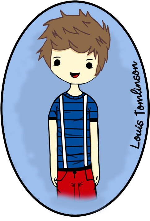 Louis Tomlinson Chibi - Cartoon (506x720)