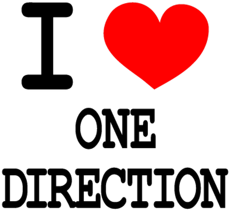 I Love One Direction T-shirt - Heart (800x800)