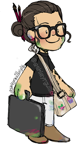 Harry Started Taking A Painting Class And No One Told - Cartoon (500x500)