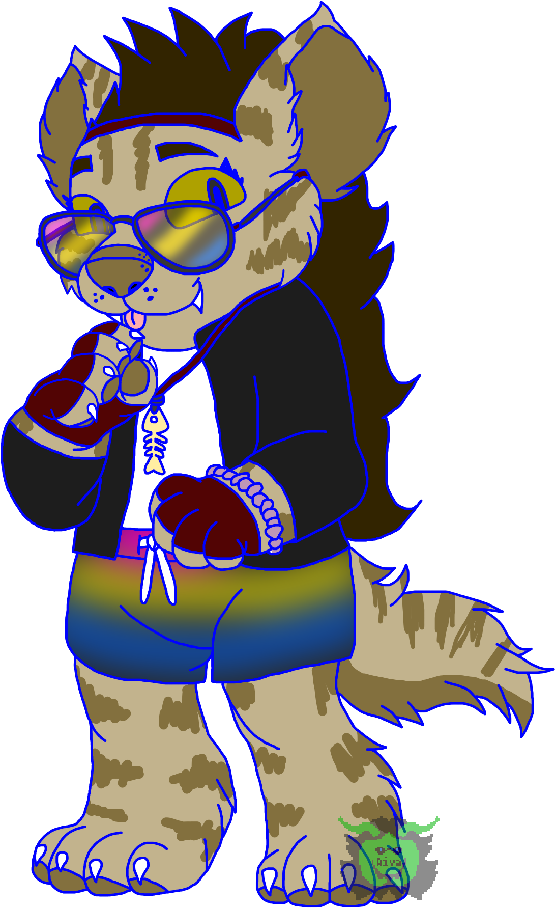 Jackie Hyena - Cartoon (1173x1784)