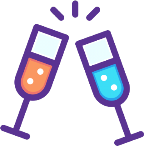 Party Clipart Cheer - Wedding Icon Champagne (640x480)