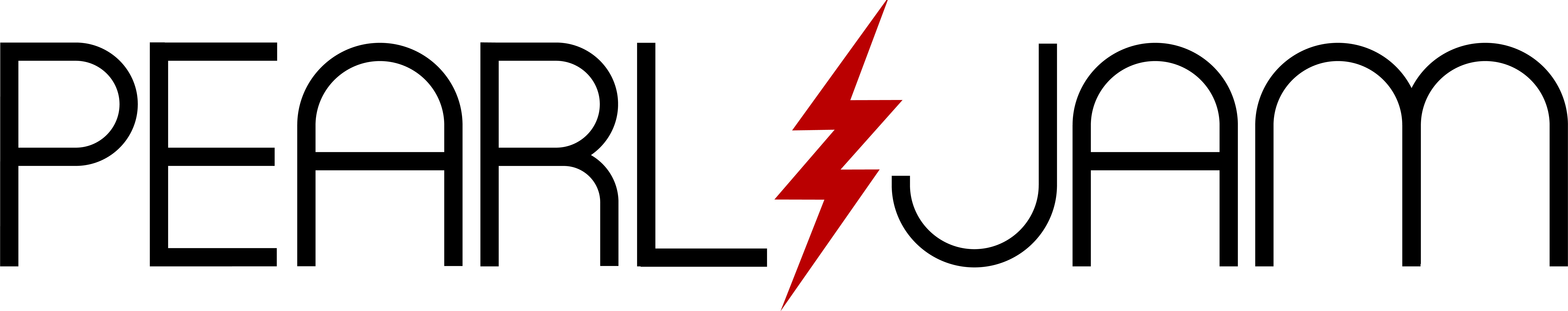 Pearl Jam Bolt - Pearl Jam Lightning Bolt Logo (8802x1748)