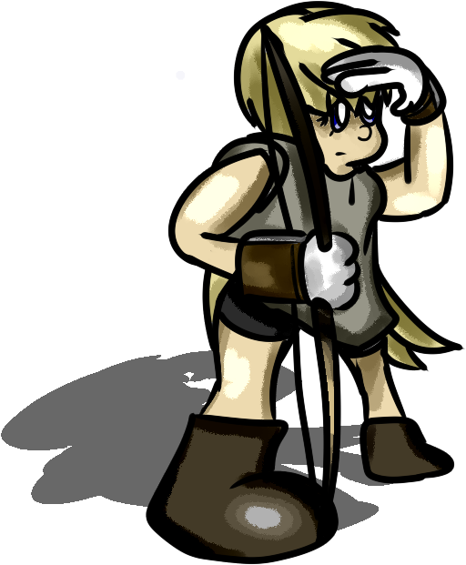 Viking Clipart Archer - Cartoon (568x628)