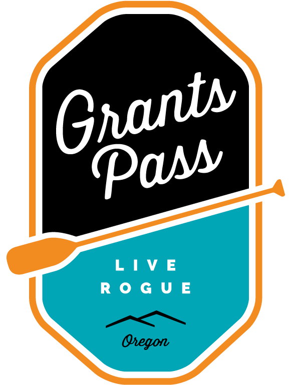 Drawn Playing Trip Right Pass - City Of Grants Pass Logo (600x800)