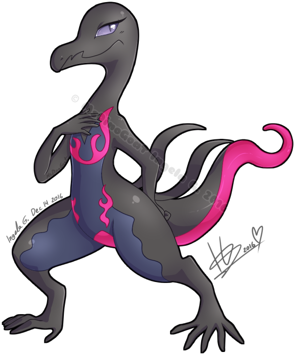 Day 14 Salazzle - Illustration (650x741)