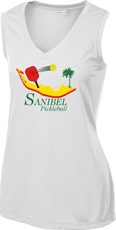 Women's Sleeveless V Neck - Active Tank (375x742)