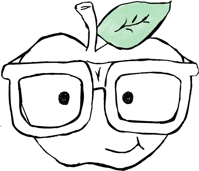 Your Wellness Nerd Logo Long - Line Art (771x715)