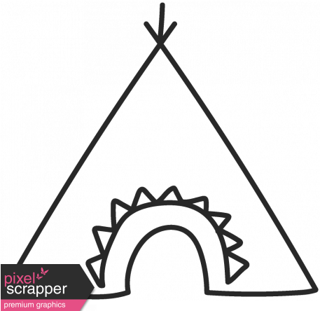 Bohemian Teepee Template Graphic By Pixel Scrapper - Bohemian Teepee Template Graphic By Pixel Scrapper (456x456)