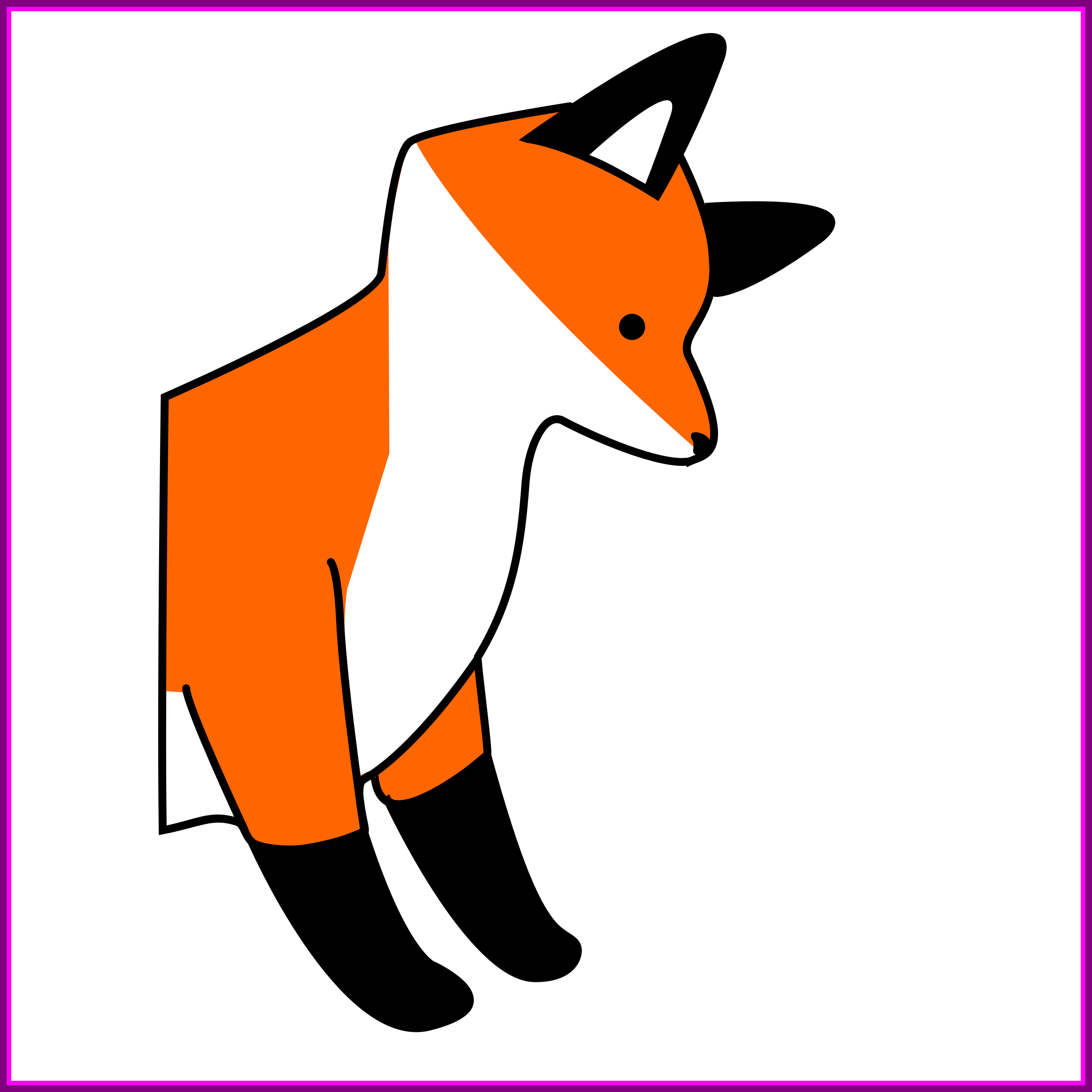 Best Cartoon German Shepherd Chasing Ball Stock Vector - Fox And Penguin (2450x2450)