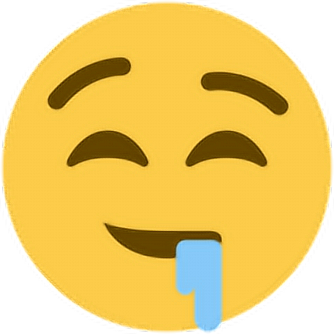Happy Drool Salivate Saliva Hungry Emoji Emoticon Face - Emoji Botando Baba (480x480)