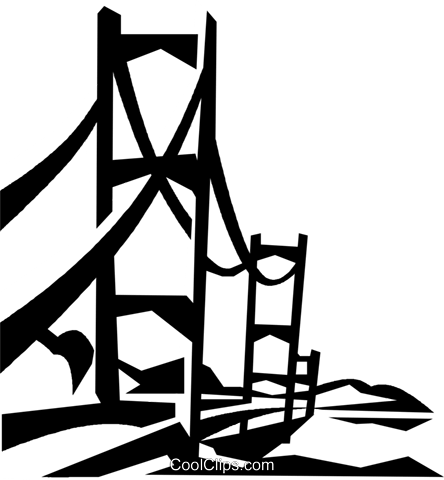 Golden Gate Drawing Clip Art At Getdrawings - Bridge (444x480)