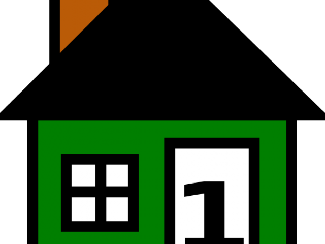 White House Clipart House Number - House Made Of Shapes (640x480)