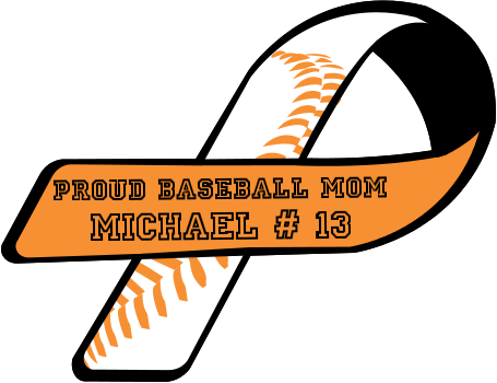 Proud Baseball Mom / Michael - Celiac Disease Green Ribbon (455x350)