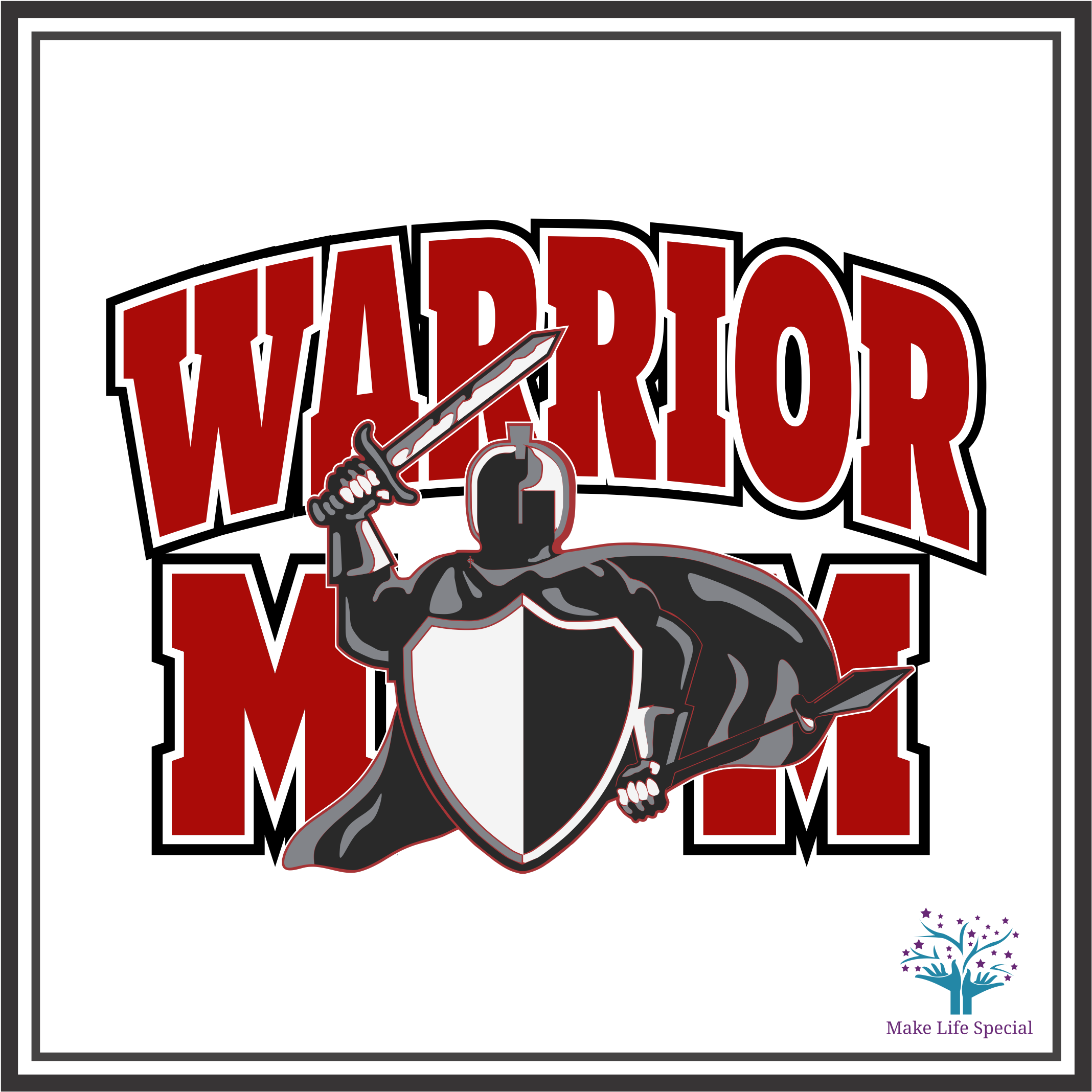 Warrior Mom - Poster (2175x2175)