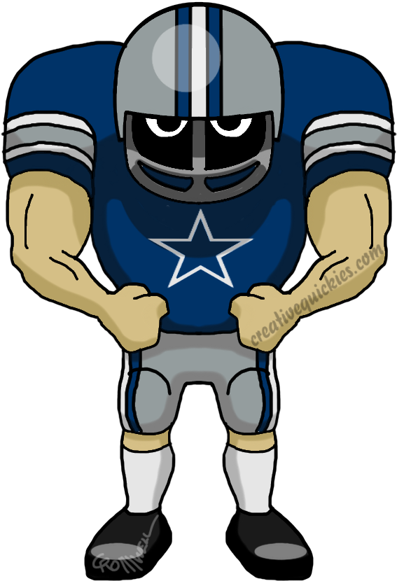 Dallas Texas Cowboys Cartoons Of Your - New Orleans Saints Cartoon (752x940)