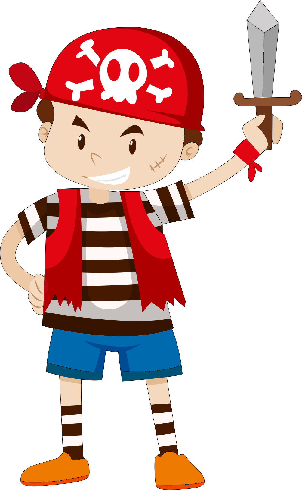 In This Interactive Story Book Trevor's Dream Is About - Piratas Vector Niños (1004x1626)