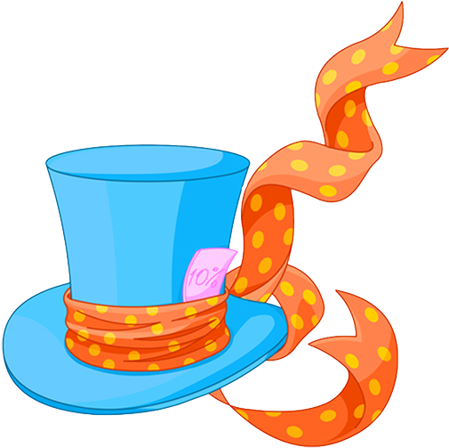Alice And Wonderland Mad Hatter Vector (512x512)