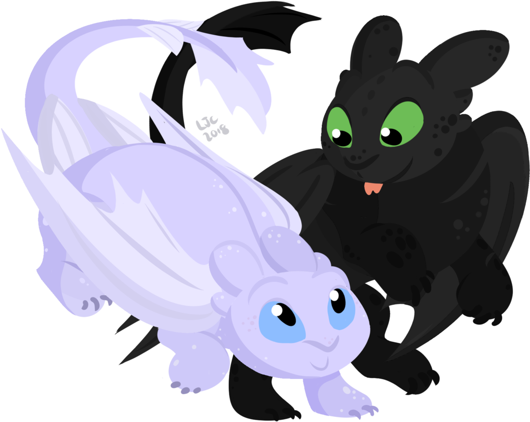 “'toothless Has A Girlfriend ' They're Also Transparent - Cartoon (1280x1018)
