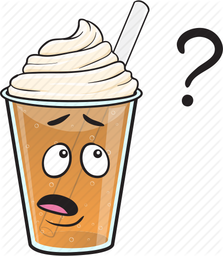 Iced Coffee Cartoons By Vector Toons Cartoon - Frappe Emoji (445x512)