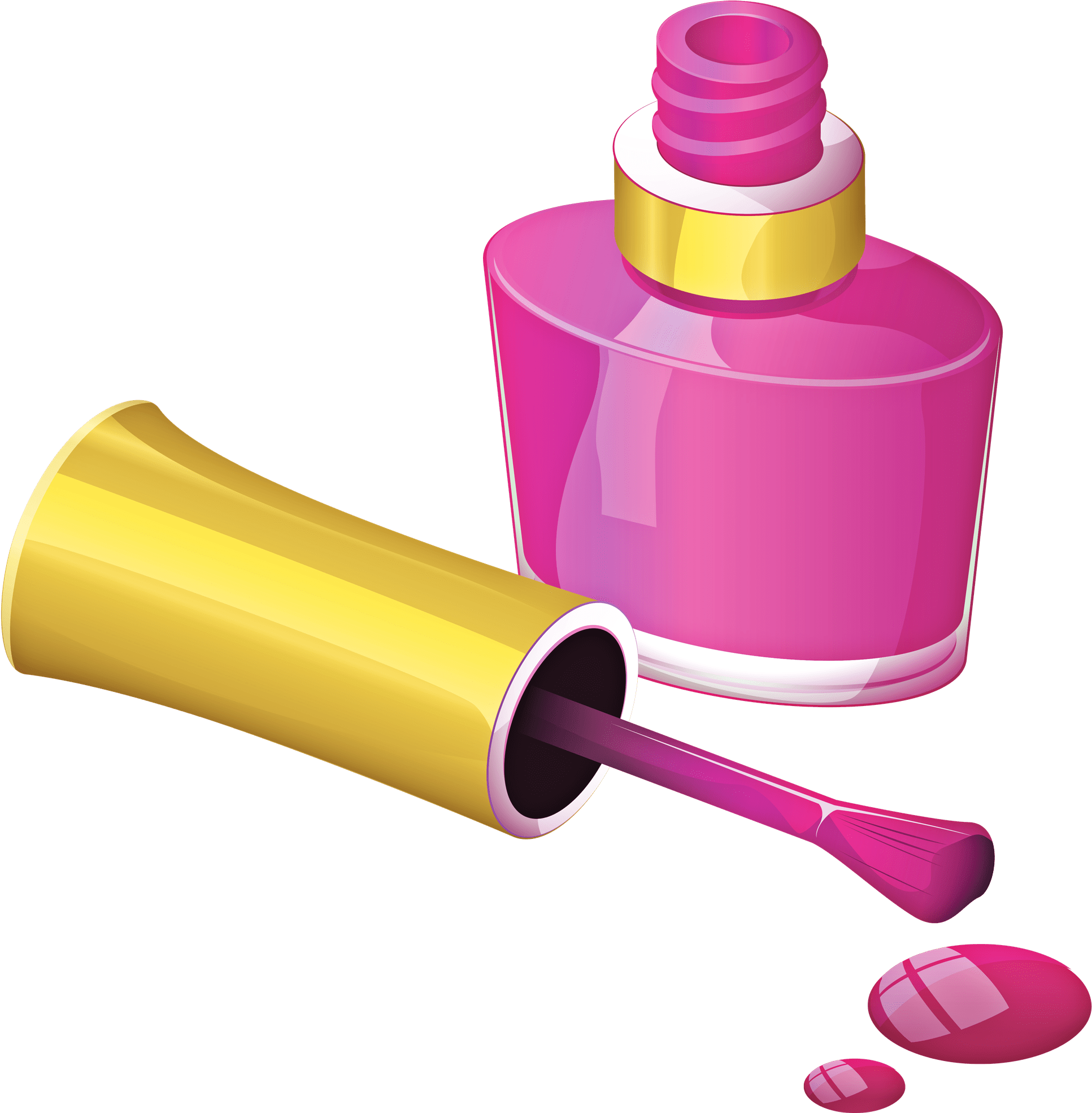 Spa Party Nail Polish Clip Art - Nail Polish Clipart Png (2000x1968)
