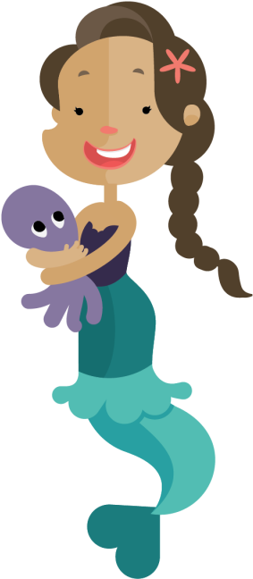 Melody The Mermaid - Cartoon (800x800)