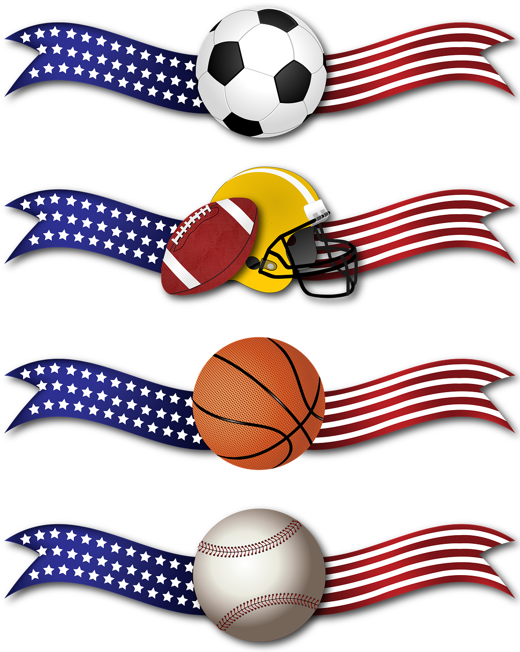 Banner Sports Ribbon - Ribbon Banner Png Football (1014x1280)