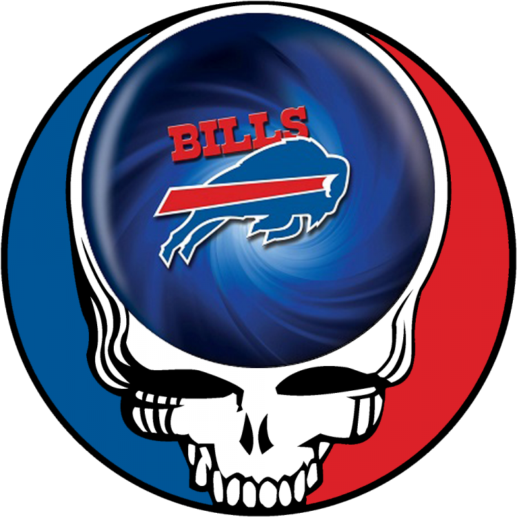 Buffalo Bills Skull Logo Iron On Stickers Heat Transfer - Grateful Dead Steal Your Face (750x750)