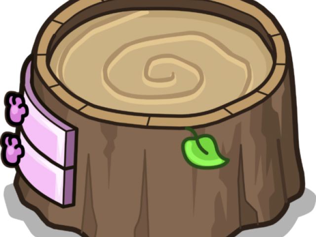 Stump Clipart Anime Tree - Cartoon (640x480)
