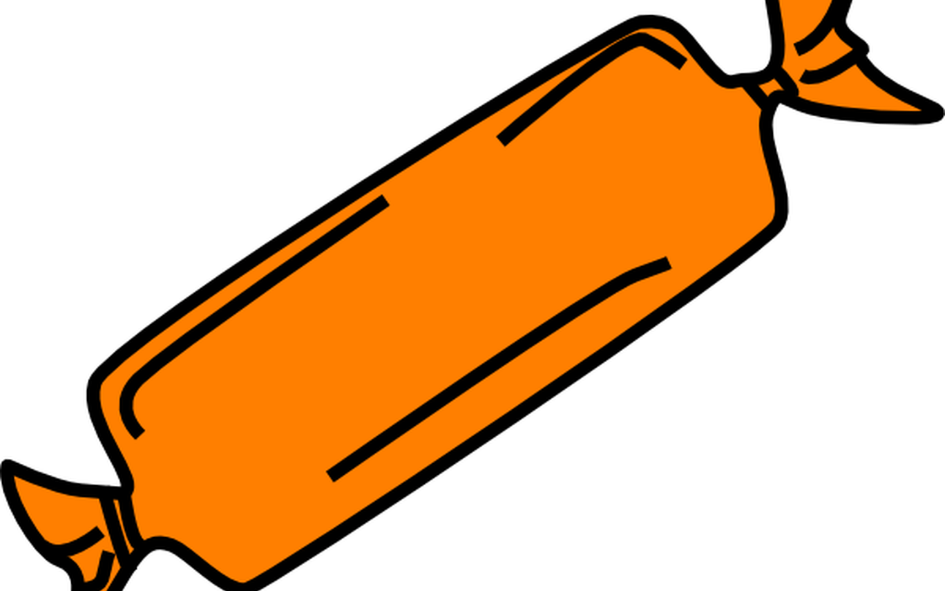 Orange Candy Bar Clip Art At Clkercom Vector Clip Art - Candy Clip Art (1368x855)