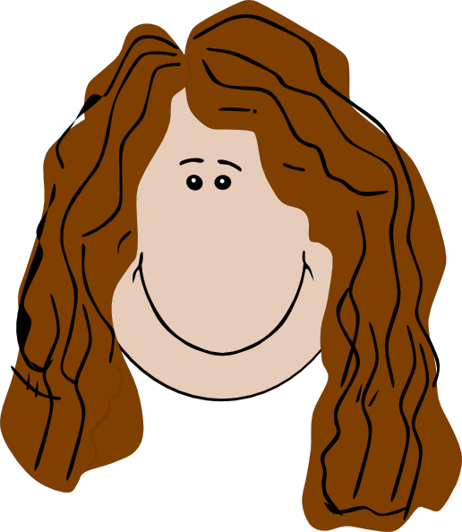 Cartoon With Brown Hair (516x594)