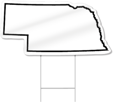 Nebraska Shaped Yard Sign - Illustration (450x450)