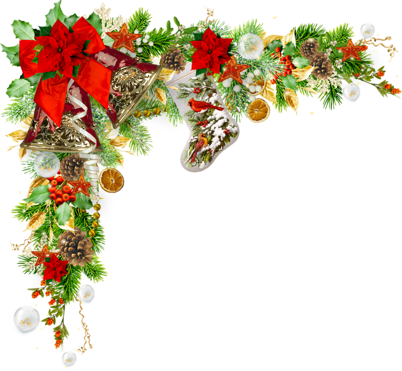 Coins,bordures,noel - Christmas Day (796x735)