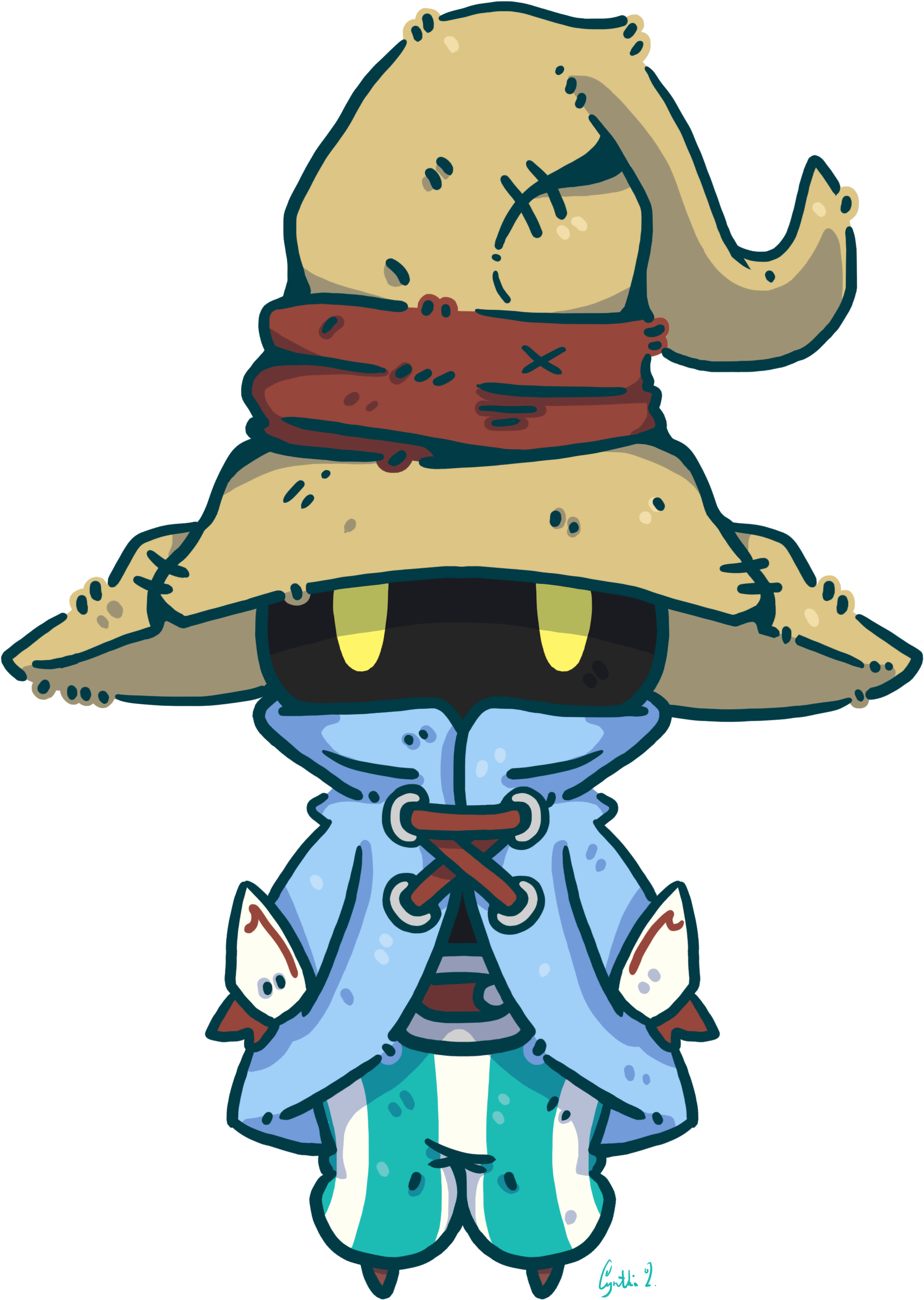 Vivi From Final Fantasy Ix Made By Thianeko - Chibi Vivi Ffix (2886x3636)
