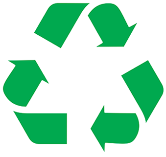 Recycle - Non Recyclable Logo Png (366x348)