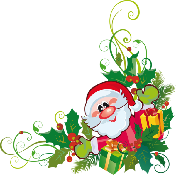 Contour De Feuille De Noel (600x595)