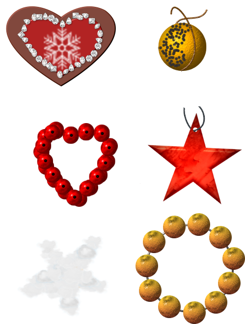 Deco Divers Noël - Heart (522x657)