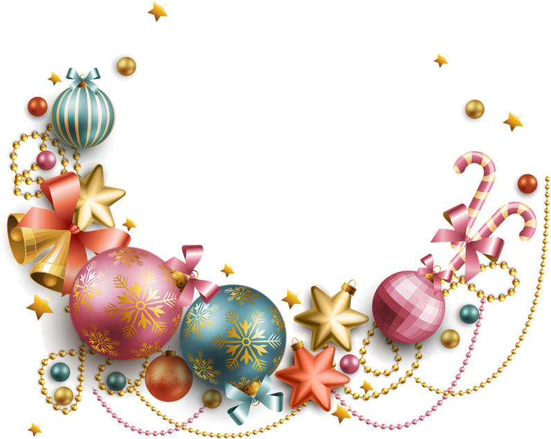 Décos De Noël - Star Christmas Border (800x800)