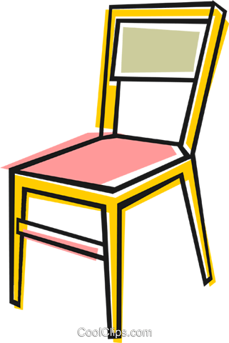 Kitchen Chair Royalty Free Vector Clip Art Illustration - 椅子 Clipart (321x480)