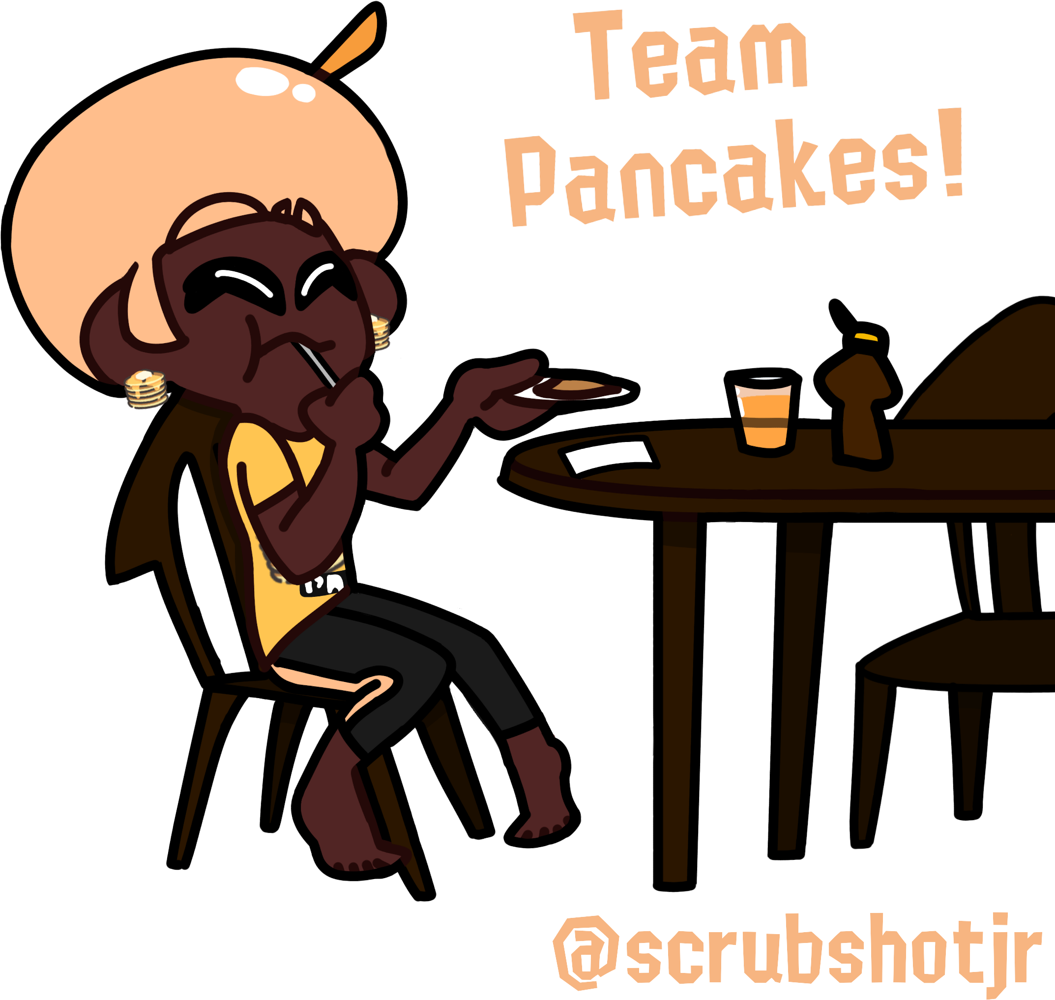 Fan Artmy Late Piece For Team Pancakes - Cartoon (2165x2078)