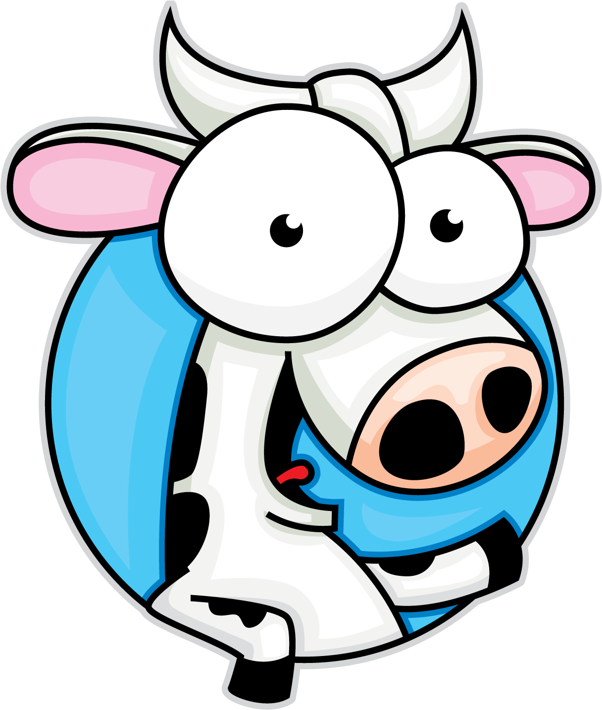 Yeehaw Cow Trans - Smiling Cow Png (1440x1440)