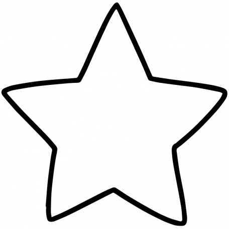 Enjoy Each Moment Stamps Star Outline Graphic By Marisa - Star Shape For Colouring (456x456)