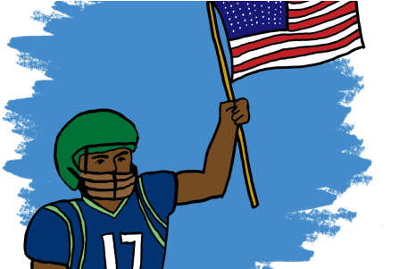 Impact Of Football In Society Undeniable - Flag Of The United States (475x300)
