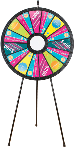 Prize Wheel 40" - Circle (259x504)