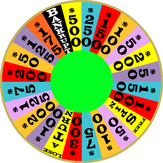 1989 Round 1 And 2 Daytime Wheel By Mrentertainment - Wheel Of Fortune Wheel (528x528)