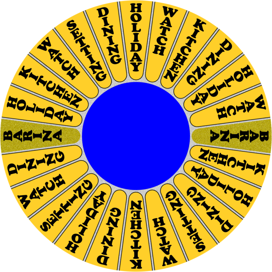 Wheel Of Fortune Bonus Round Envelopes Wof Australia - Circle (894x894)