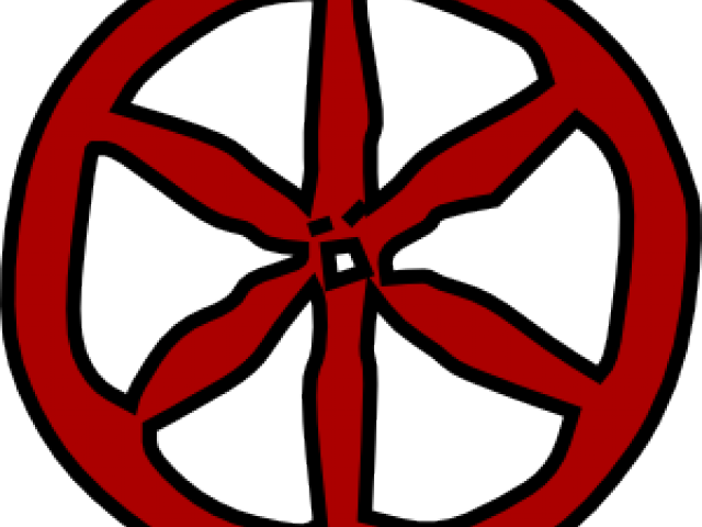 Wheel Clipart - Cartoon Wooden Wheel (640x480)