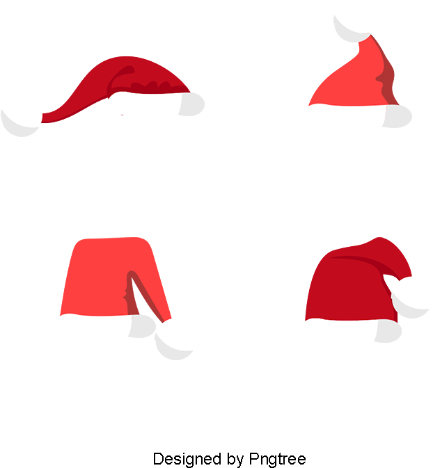 Vector Christmas Hats, Christmas Hats, Red, Vector - Vector Christmas Hats, Christmas Hats, Red, Vector (800x800)