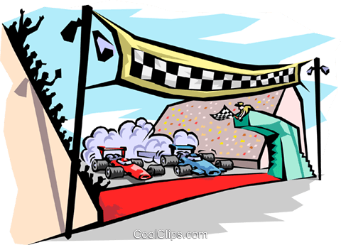 Race Car Clipart Start Line - Finish Line Clip Art (480x345)