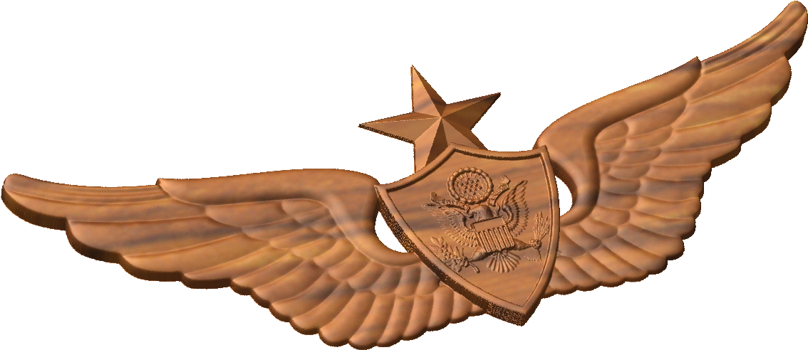 Cnc Military Emblems Us Army Qualification Badge Ⓒ - Golden Eagle (1150x511)