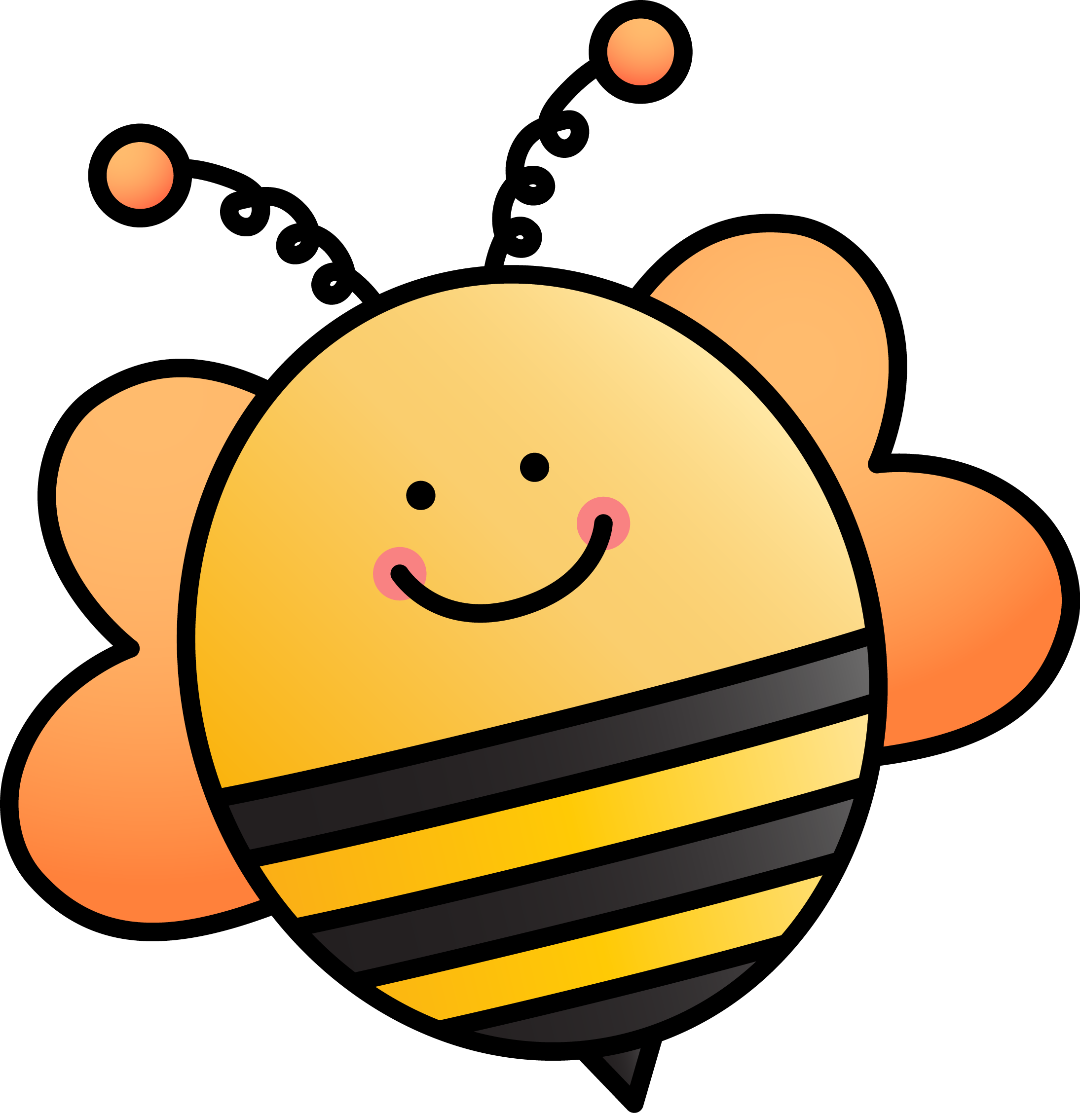 Orange Bee - Orange Bee (2189x2256)